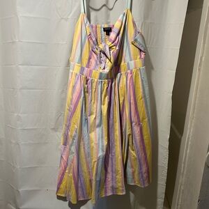 Colorful Striped Kids Dress